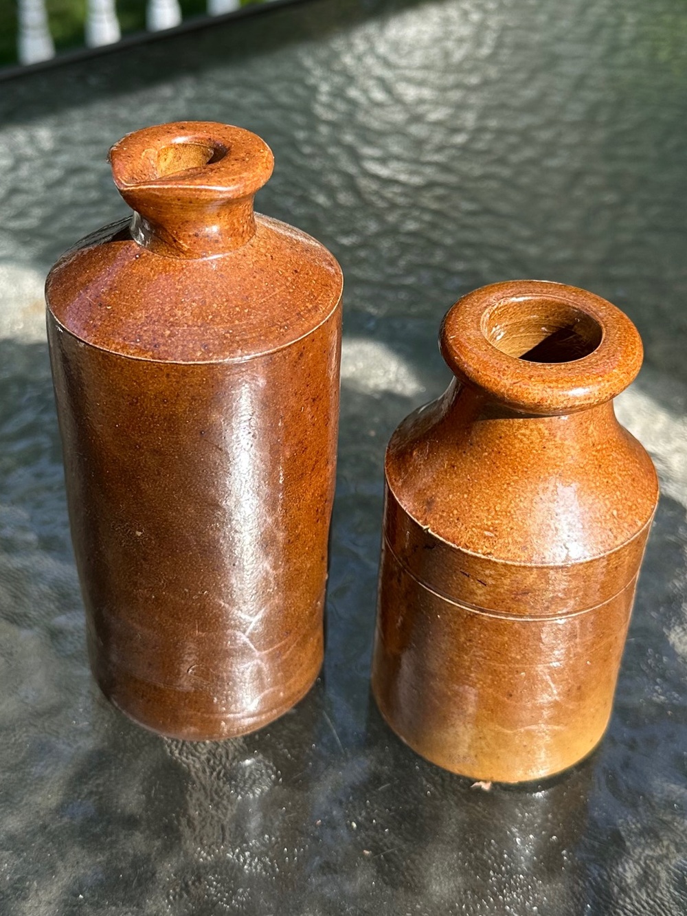 Antique Borne Denby Ink Bottles